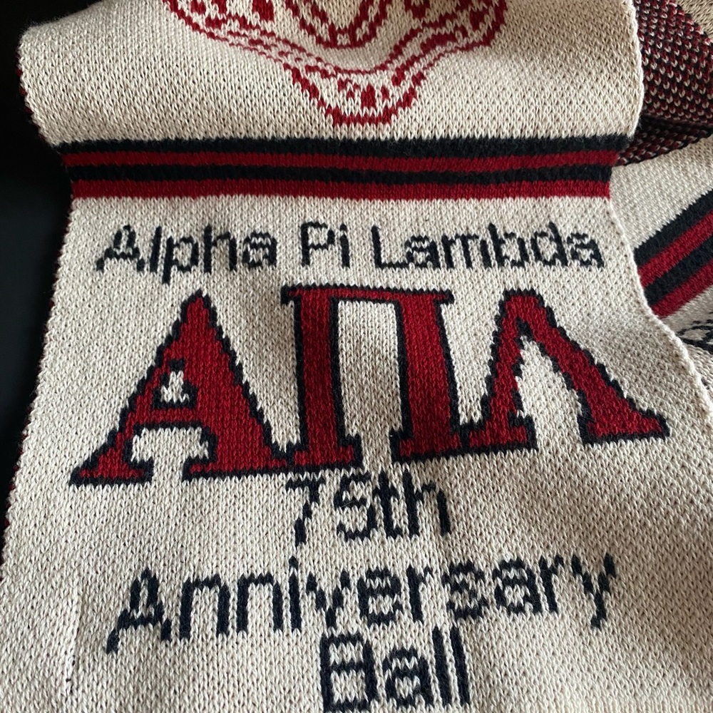 Alpha Pi Lambda Scarf Fraternity 75 Anniversary B… - image 3